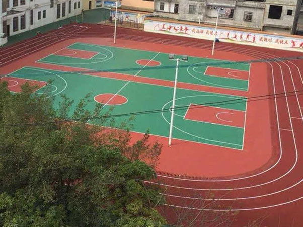 钦州在妙中心小学塑胶篮球场项目-【玉峰体育】