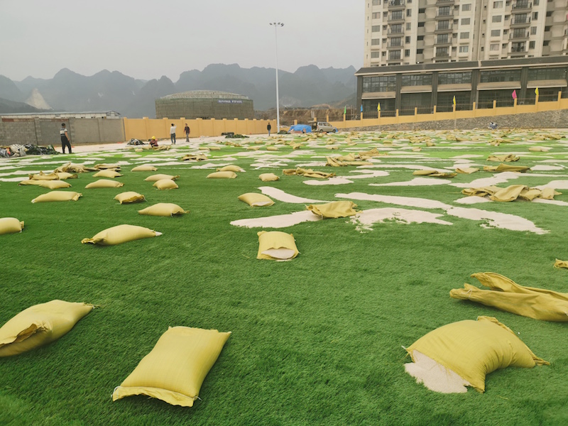 东兰龙华小学足球场建设-【玉峰体育】